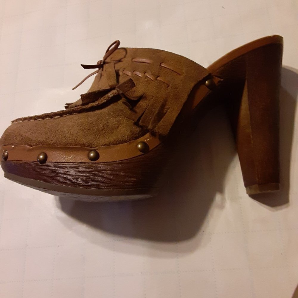 L.E.I. High Heel Clogs